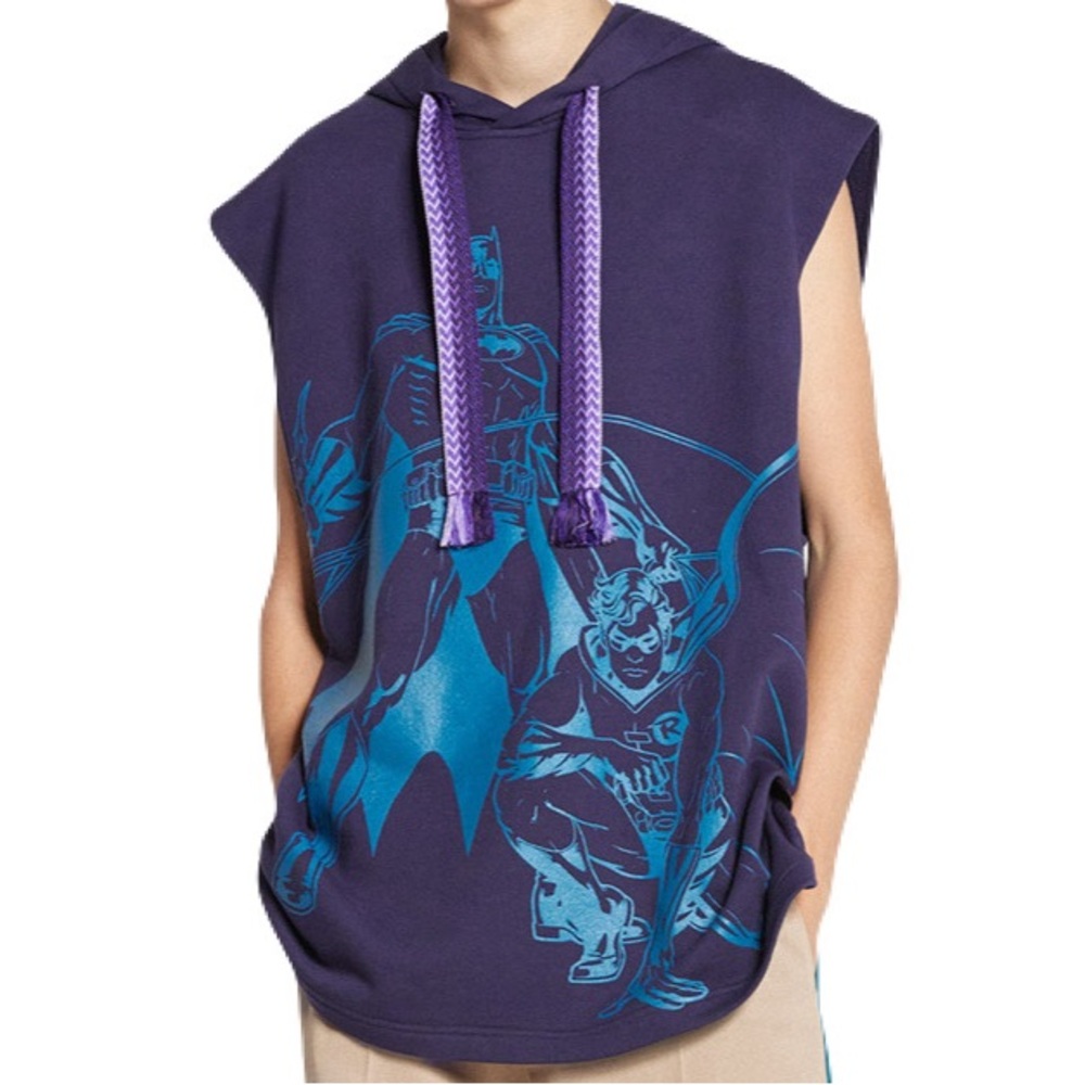 LANVIN BATMAN SLEEVELESS HOODIE